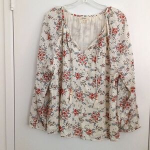 STYLE & CO Peasant Blouse